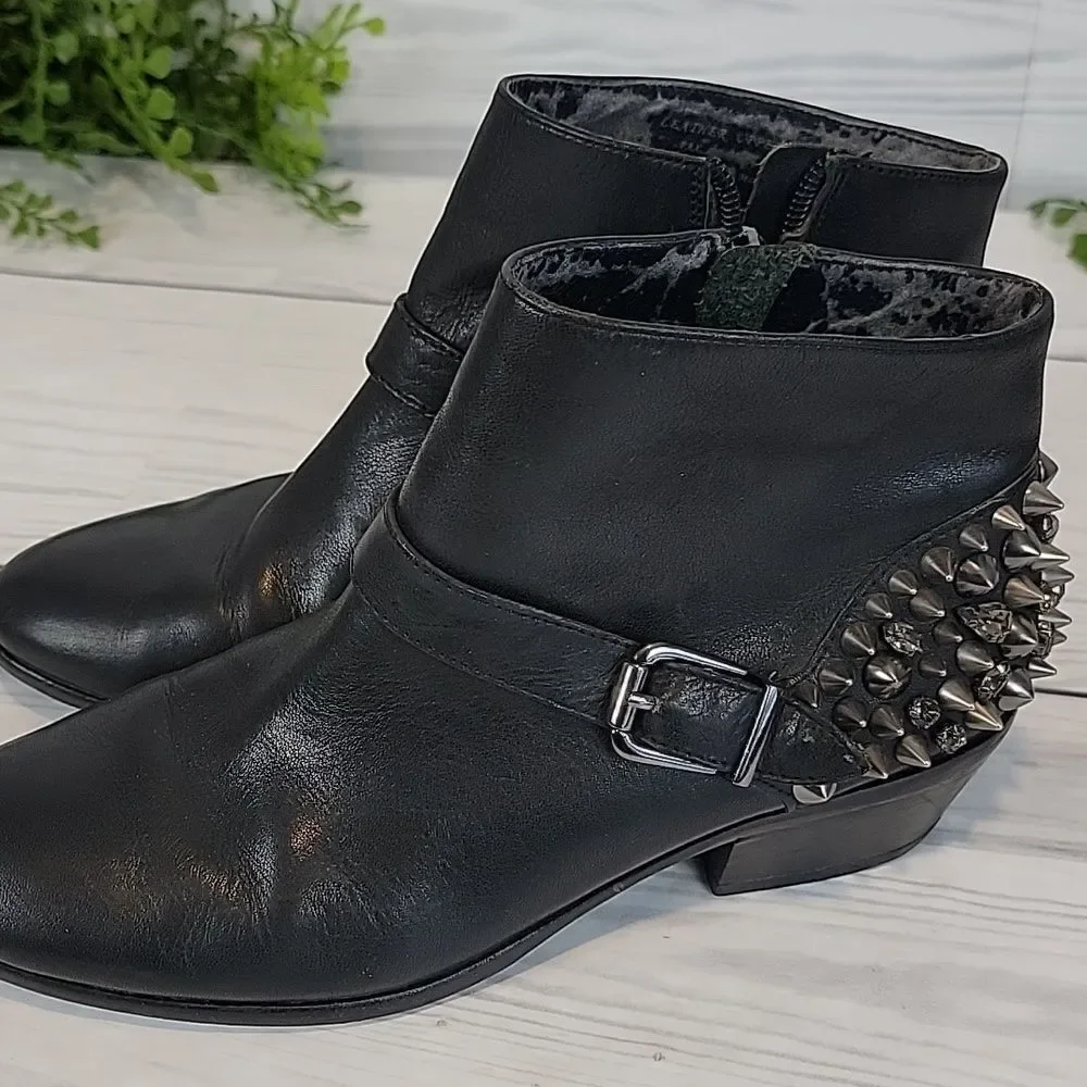 Sam Edelman Pax Ankle Boots Black Genuine Leather Womens Size 6.5 - Picture 11 of 11